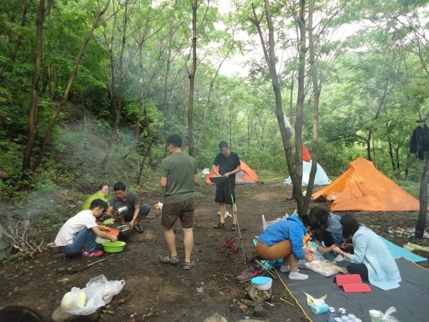 【北京驴友露营天堂】后河露营腐败，涮锅、捉虾、戏水，清凉一夏